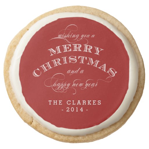 CHRISTMAS PERSONALIZED HOLIDAY COOKIES | Zazzle