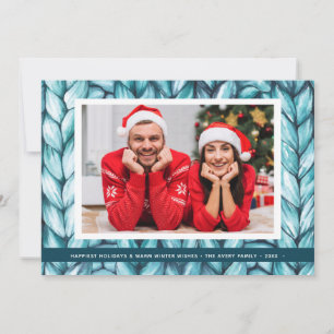Christmas Personalized Knit Holiday Card