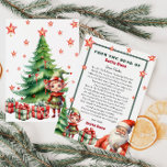 Christmas Personalized letter from Santa and Elf  Invitation<br><div class="desc">Personalized letter from from Santa Claus.
Give your child this year special,  cute letter from Santa. 
Collection: 
https://www.zazzle.com/collections/love_christmas_collection-119212194434211063</div>