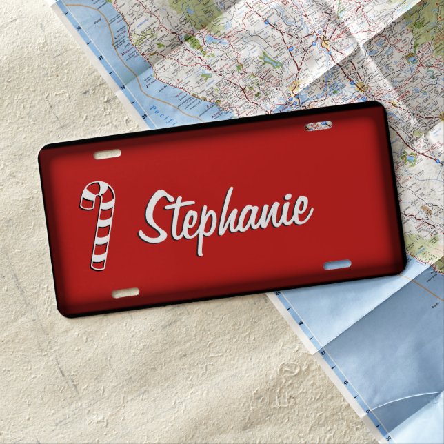 Christmas Personalized License Plate (In Situ)