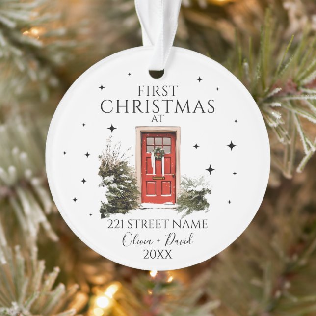 Christmas Personalized New Home Ornament (Tree)