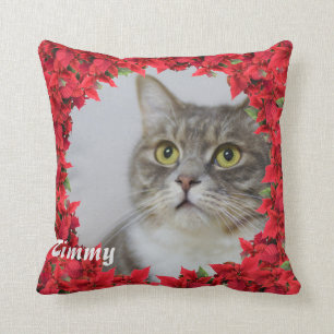 Christmas Personalized Pet Name/ Photo Throw Pillow