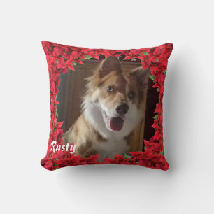 Christmas Personalized Pet Name/ Photo Throw Pillow