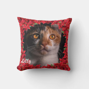 Christmas Personalized Pet Name/ Photo Throw Pillow