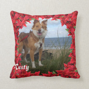 Christmas Personalized Pet Name/ Photo Throw Pillow
