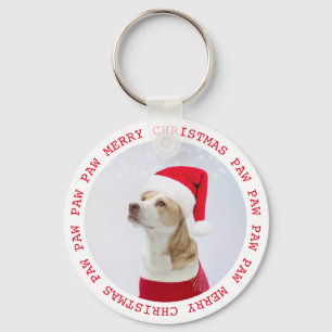 Christmas Personalized Pet Photo Keychain