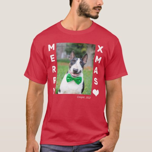 Christmas Personalized Pet Photo   T_Shirt
