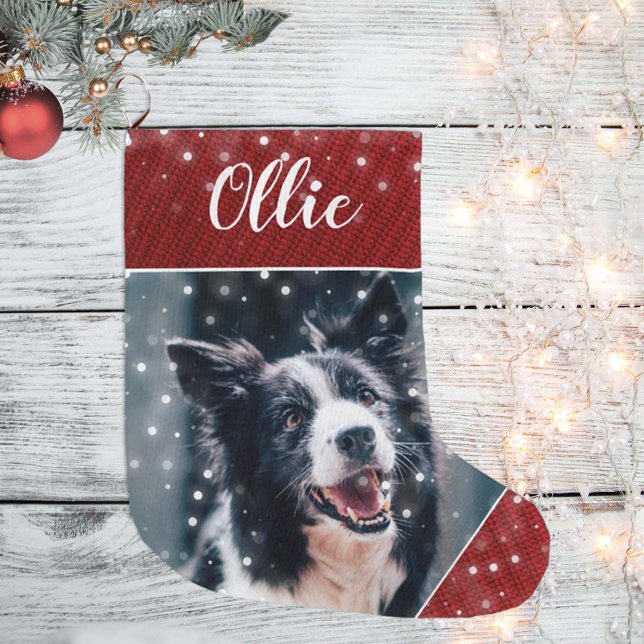 Christmas Personalized Pet Picture Stocking (Creator Uploaded)
