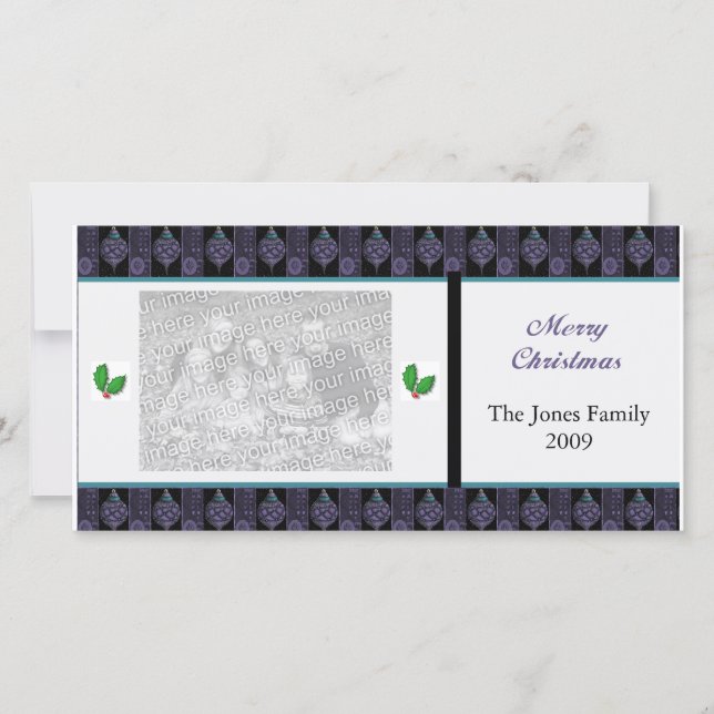 Christmas Personalized Photo Card (Front)