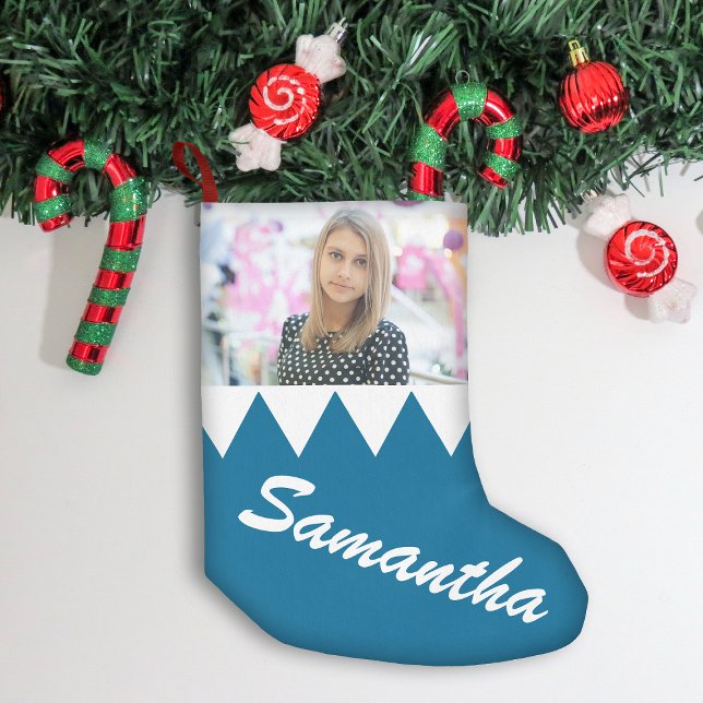 Christmas Personalized Photo Small Christmas Stocking (Creator Uploaded)