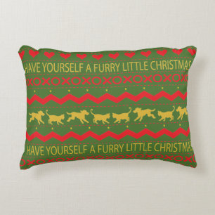 Christmas Personalized Pillow "Furry XMAS" Dog/Cat