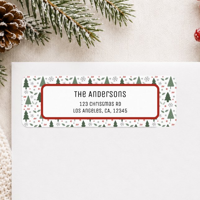 Christmas Personalized Return Address Label (Christmas Personalized Return Address Label)
