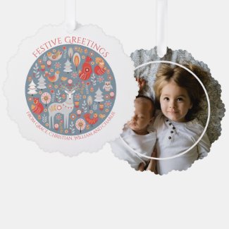 Christmas Personalized Scandinavian Nordic Forest