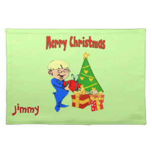 Christmas Personalized Xmas Kid Placemat