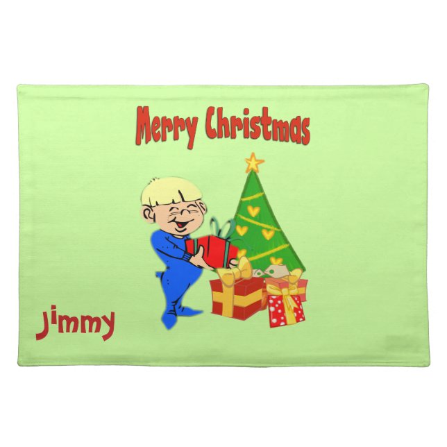 Christmas Personalized Xmas Kid Placemat (Front)