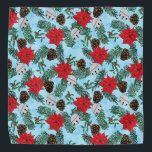 Christmas Pet Bandana<br><div class="desc">Dress up your fur-baby for Christmas with my Poinsettia and Pinecone Bandana</div>