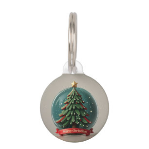 Christmas pet batch pet ID tag