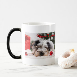 Christmas-Pet Dog Terrier Cute Adorable Fun Color Morph Mug