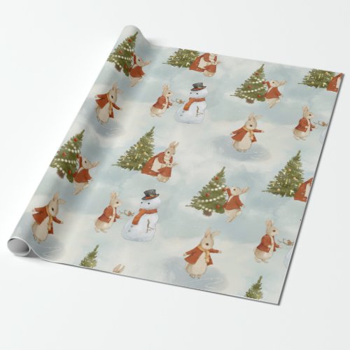 Christmas Peter Rabbit Vintage Wrapping Paper