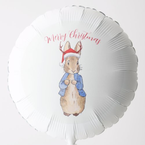 Christmas Peter the Rabbit Reindeer hat Balloon