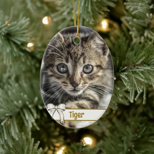 Christmas Pets Double_sided Photo Ornament
