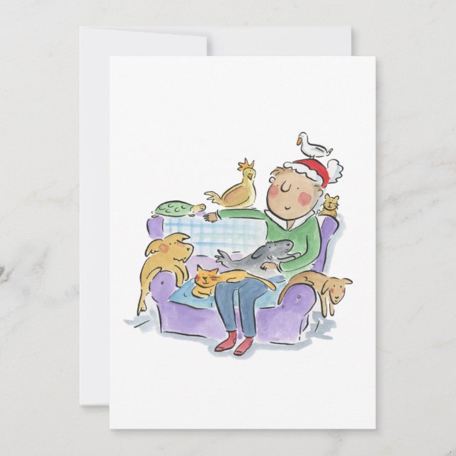 Christmas Pets Invitation (Front)