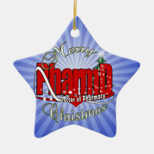 CHRISTMAS PharmD Doctor of Pharmacy Ceramic Ornament