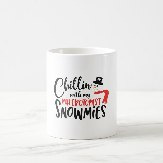 Christmas Phlebotomist, phlebotomy, lab Coffee Mug (Center)