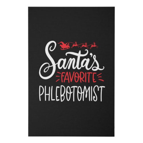 Christmas Phlebotomist phlebotomy lab Faux Canvas Print