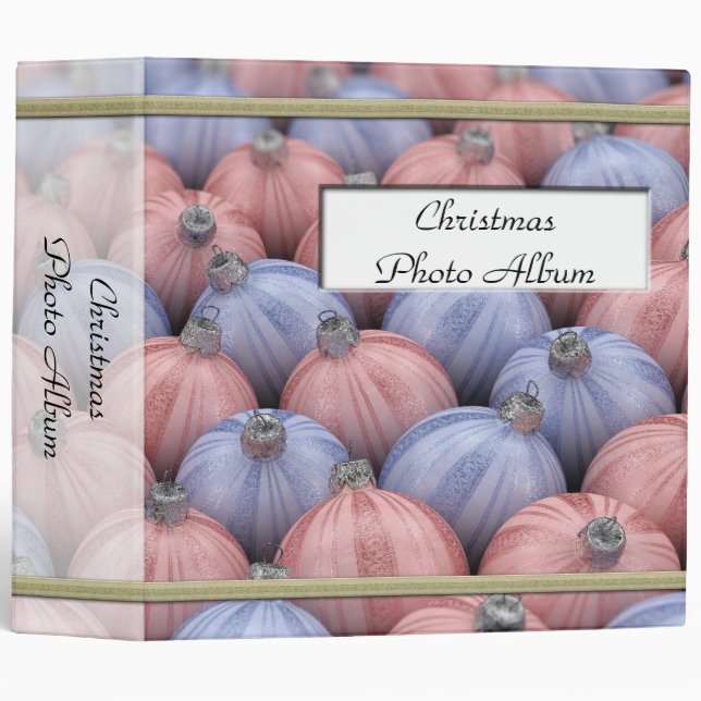 Christmas Photo Album - 2" Binder (Front/Spine)