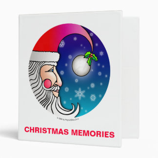 Christmas Photo Album, Binder - Santa Moon