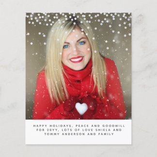 Christmas PHOTO Budget Year In Review Letter
