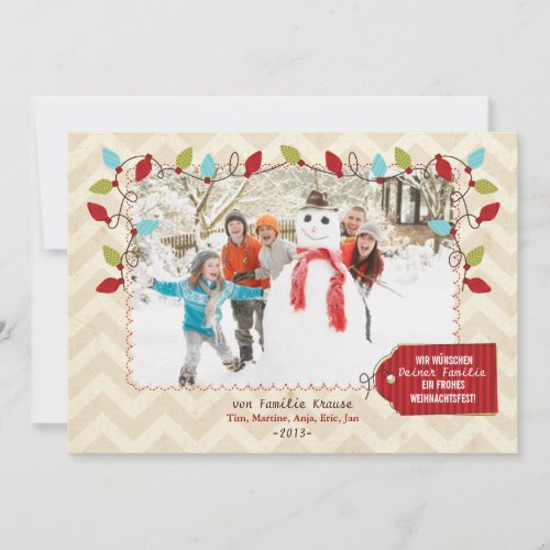 Weihnachten Foto-Karte Invite