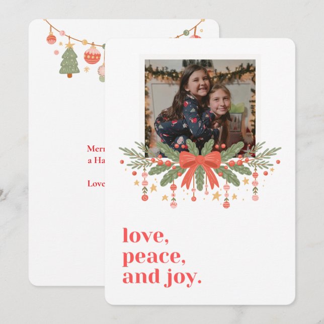 Christmas Photo Card (Front/Back)