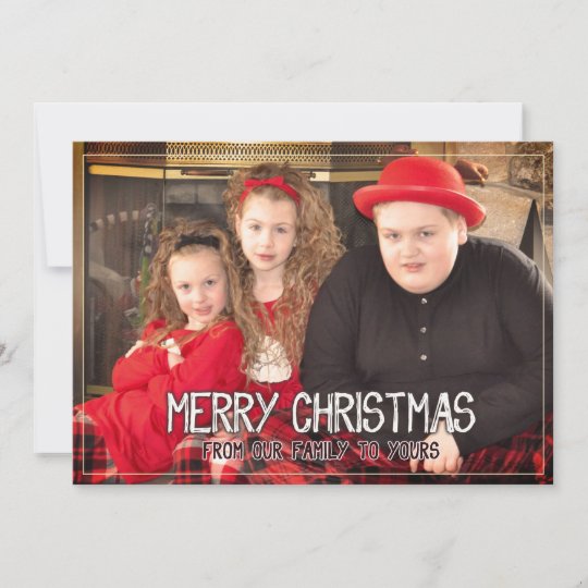 Christmas Photo Card - 4 photos Front & Back | Zazzle.com