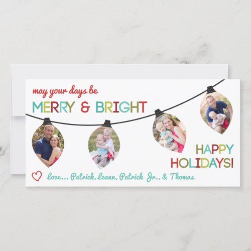 Christmas Photo Card Christmas Lights Holidays Holiday Card