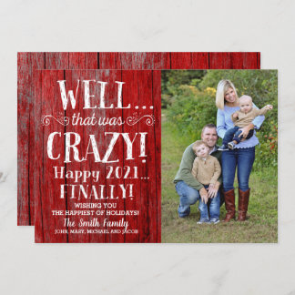 Christmas Photo Card, Holiday Card, Funny, 2020 Invitation