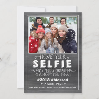 Christmas Photo Card, Holiday Photo Card, Selfie