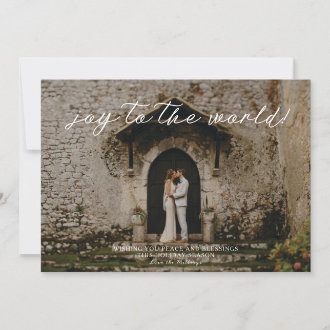Christmas Photo Card - Joy to the World! (Front)