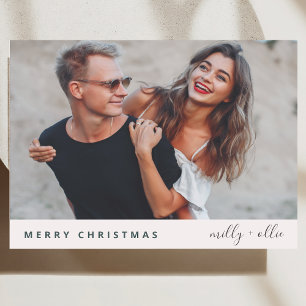 Christmas Photo Card   Modern Minimal Holiday