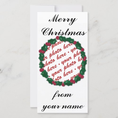 Christmas Photo Card or Photo Gift Tag