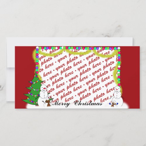 Christmas Photo Card or Photo Gift Tag