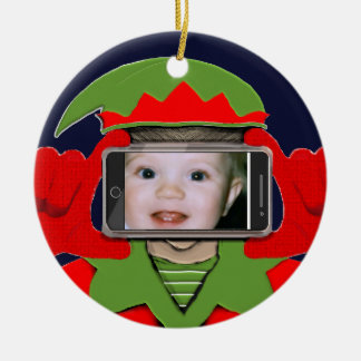 Christmas Photo Ceramic Ornament
