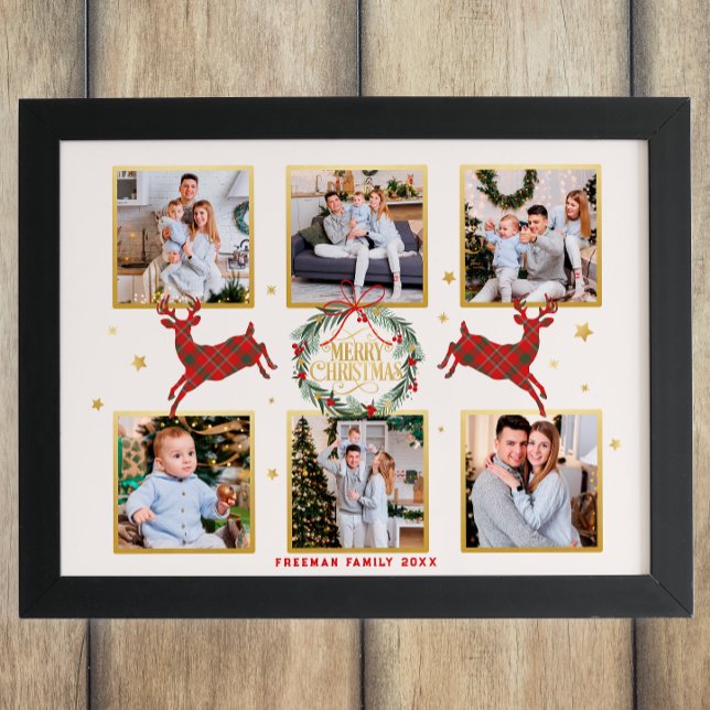 Christmas Photo Collage Family Keepsake Print (Christmas Family Keepsake)