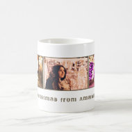 Christmas Photo Collage Mug Modern Holiday