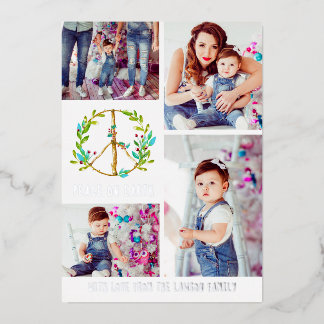 Christmas Photo Collage | Peace on Earth Holiday C