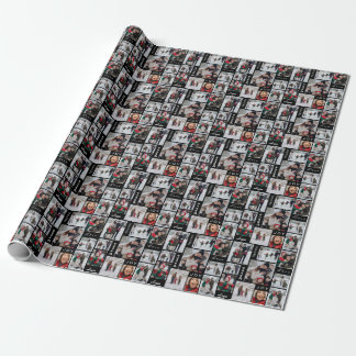 Christmas Photo Collage Wrapping Paper
