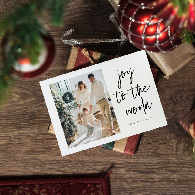 Christmas Photo Family And Joy To The Family Postcard (Creator Uploaded)