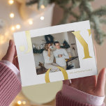 Christmas Photo Family | Gold Joy Postcard<br><div class="desc">Christmas Photo Family | Gold Joy Postcard</div>