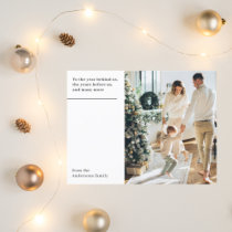 Christmas Photo Family | Happy Holidays Postcard